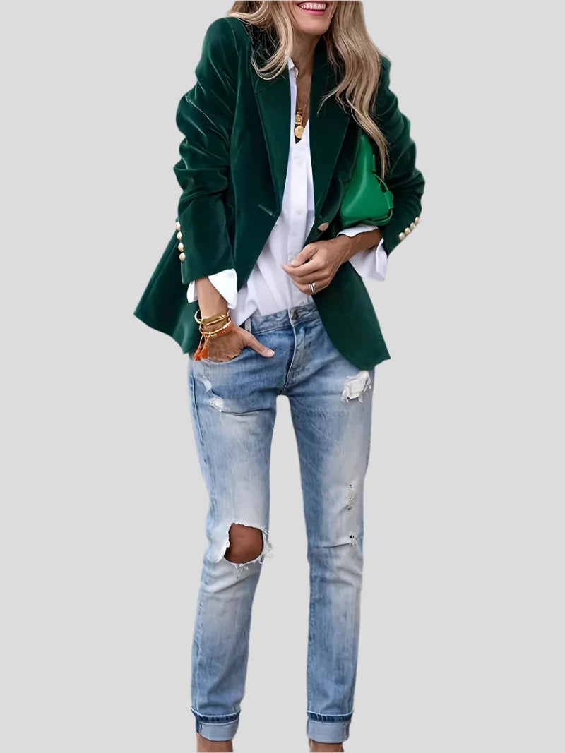 Caterina | Elegant Velvet Blazer