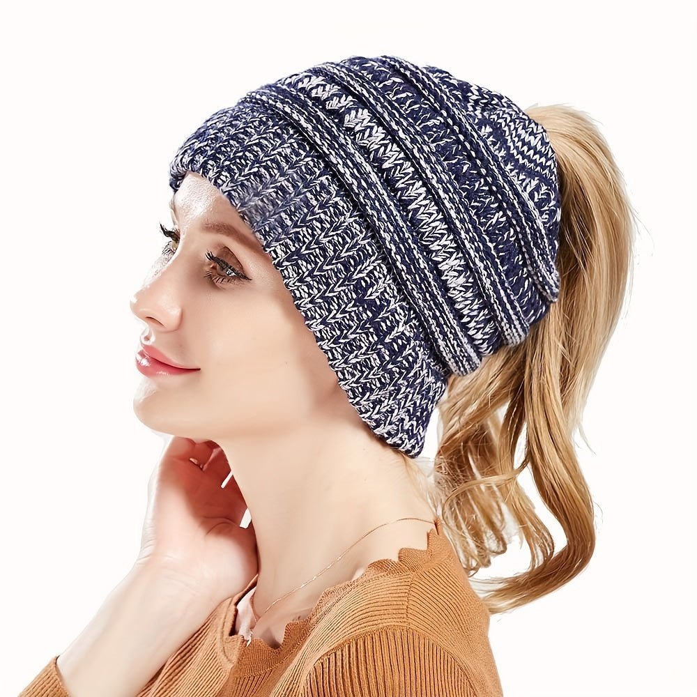 Emma | Stylish High Bun Winter Hat