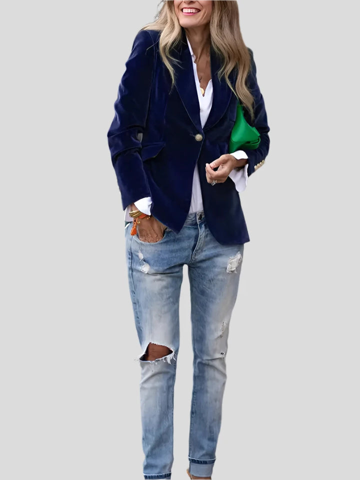 Caterina | Elegant Velvet Blazer