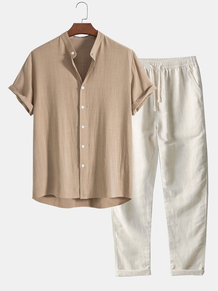 Leo | Casual Set with Linen Pants