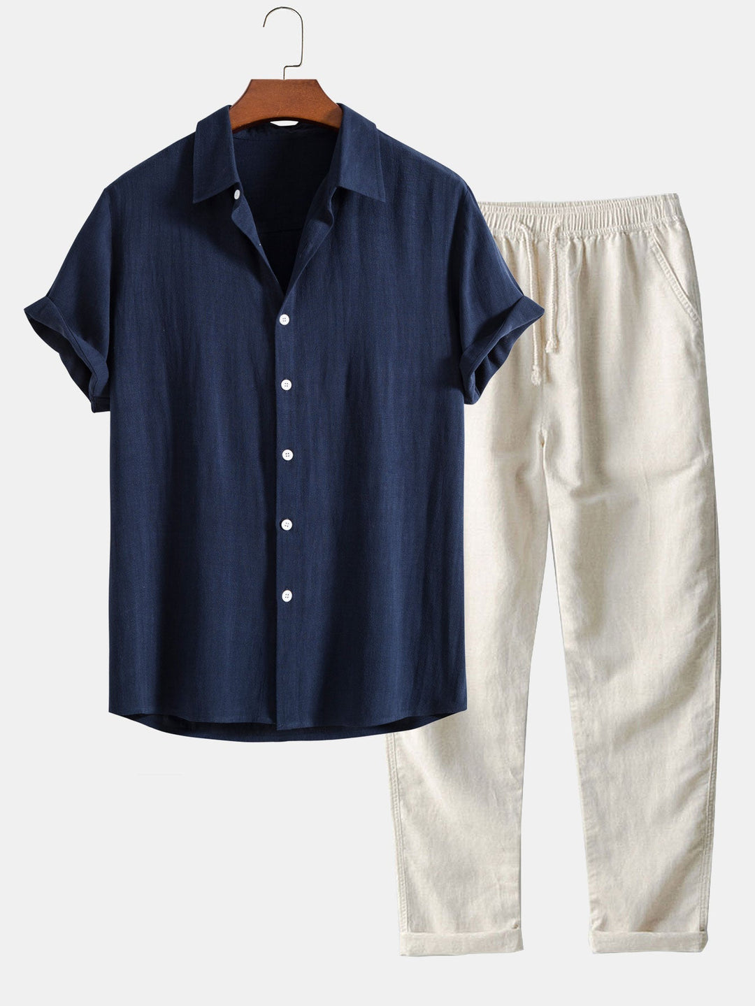 Leo | Casual Set with Linen Pants