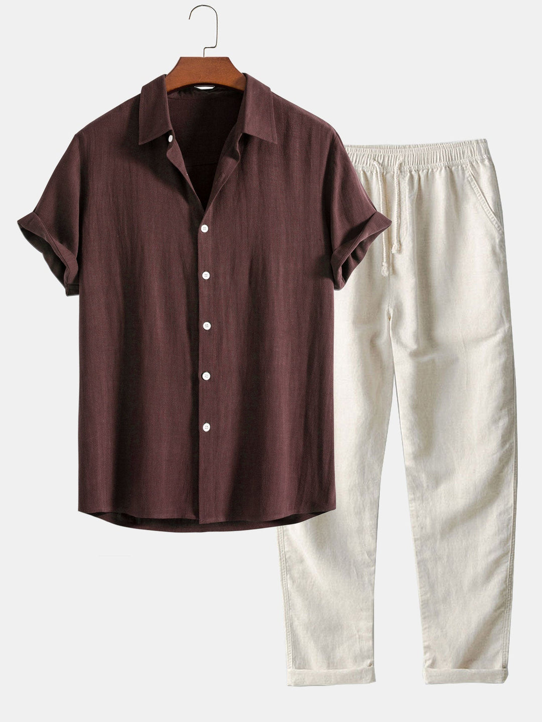 Leo | Casual Set with Linen Pants