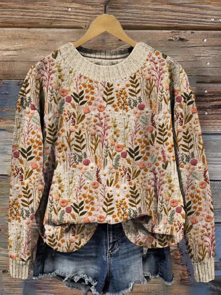 Olivia | Comfortable floral sweater