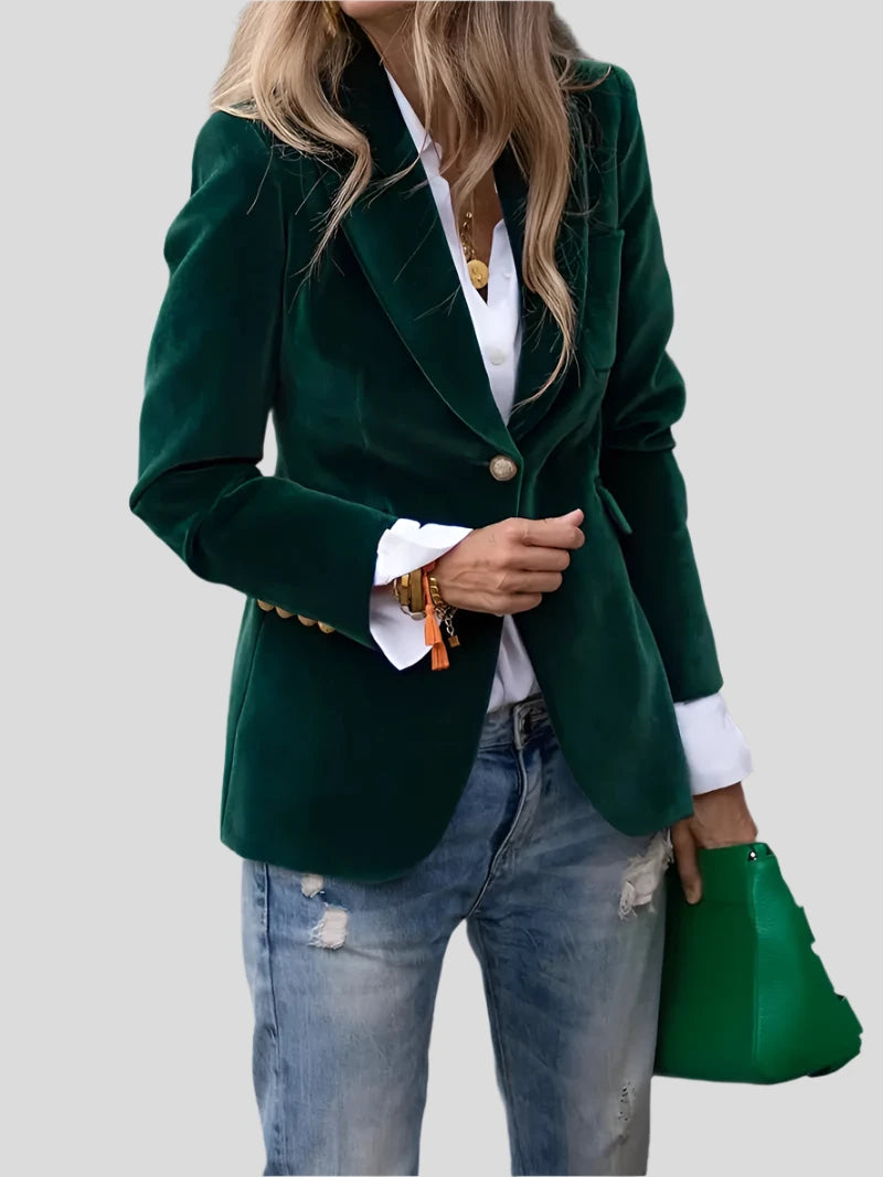 Caterina | Elegant Velvet Blazer