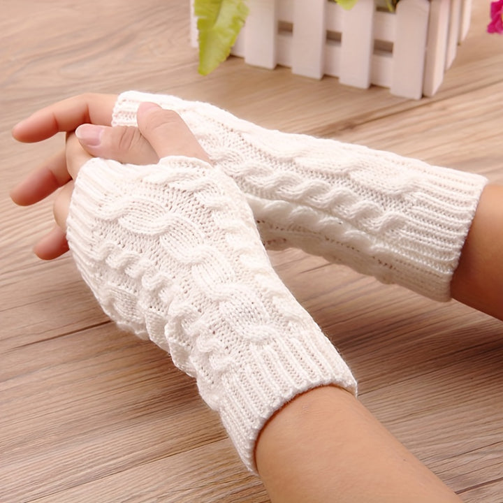 Sophie | Stylish Fingerless Winter Gloves