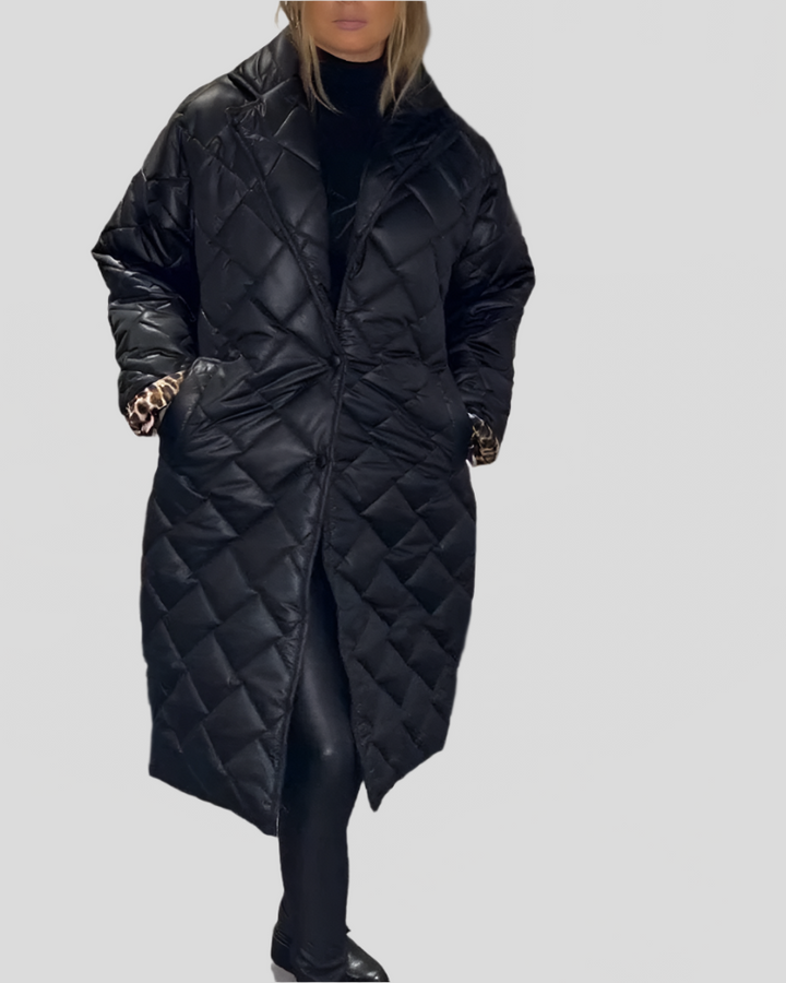 Lina | Casual Lapel Mid-length Cotton Coat