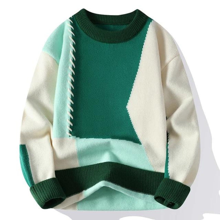 Sandro | Cozy Patchwork Sweater