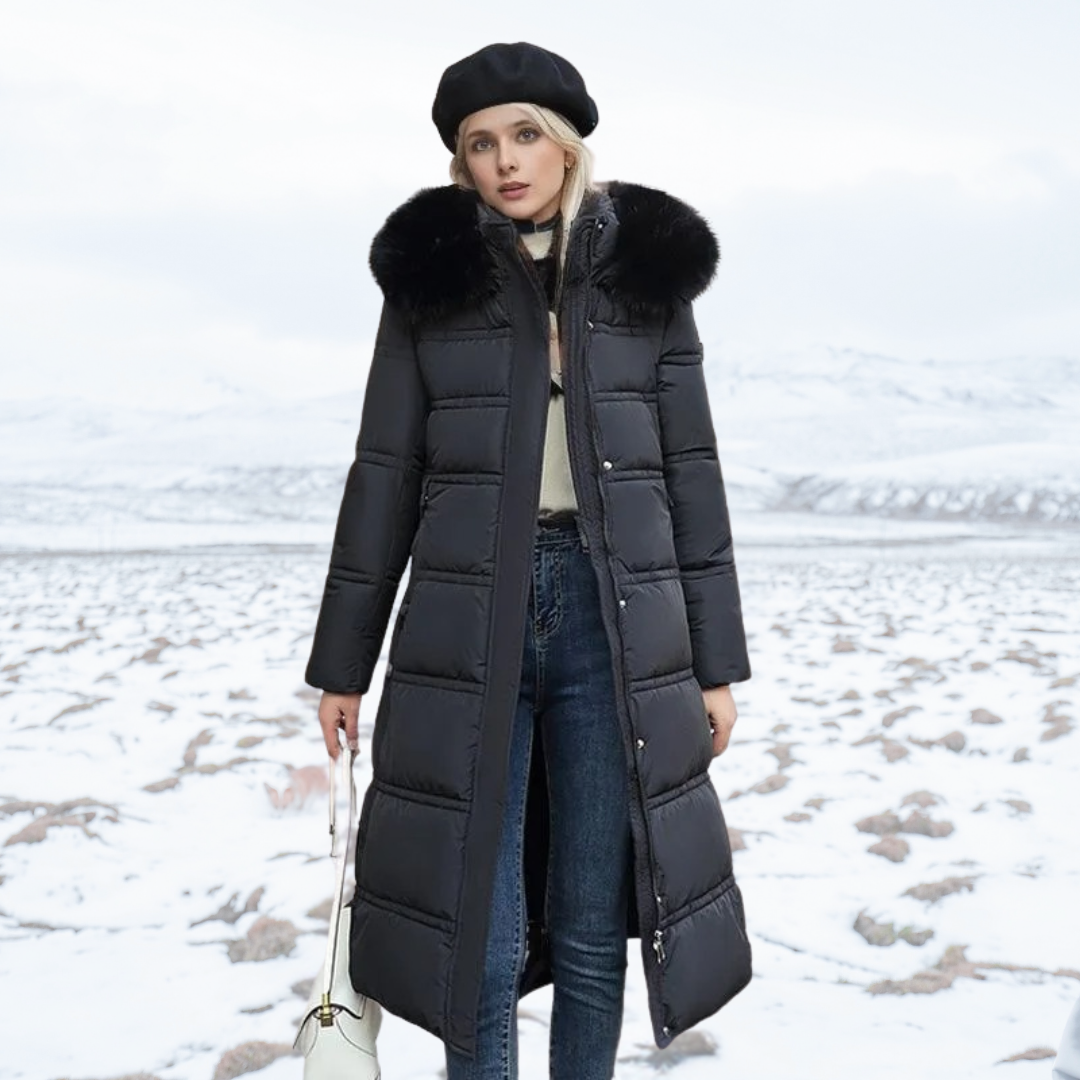 Martina | Luxurious Winter Parka With Fur Hood