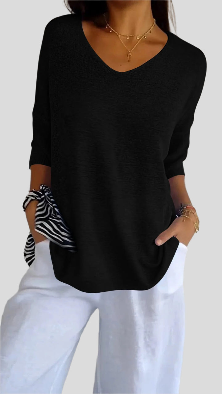 Luz | Soft Blouse with Flattering Neckline