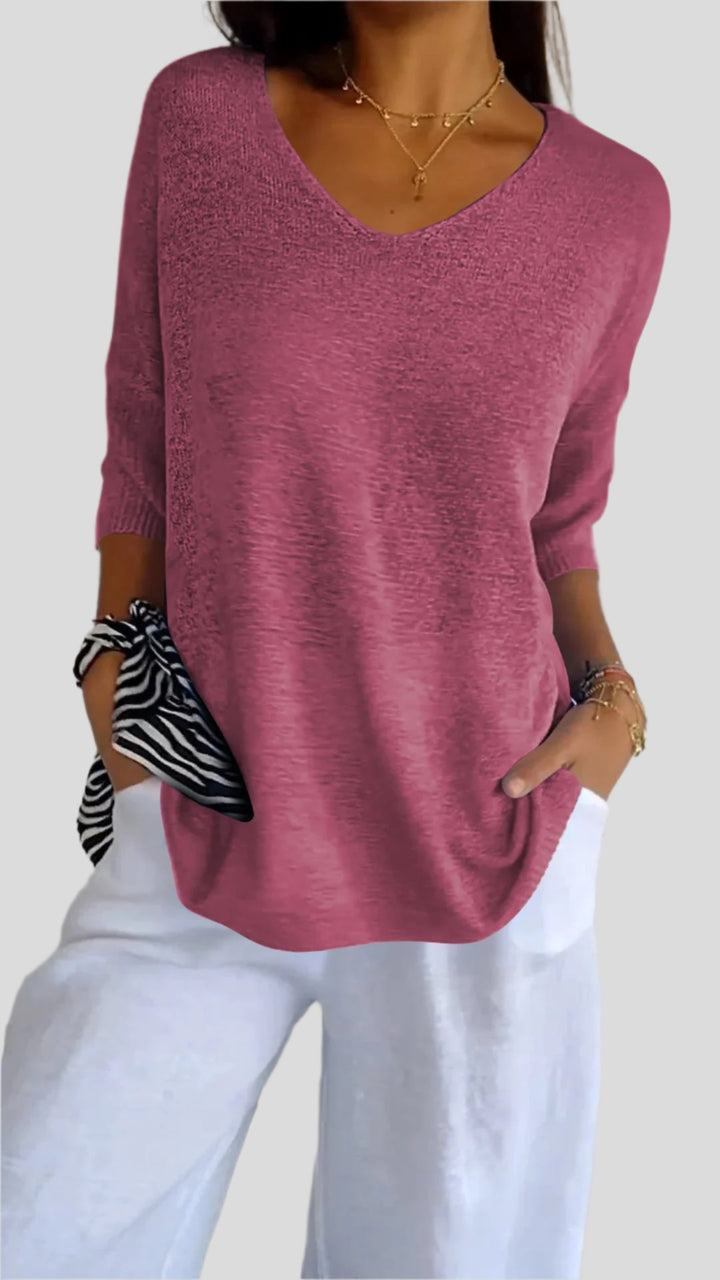 Luz | Soft Blouse with Flattering Neckline