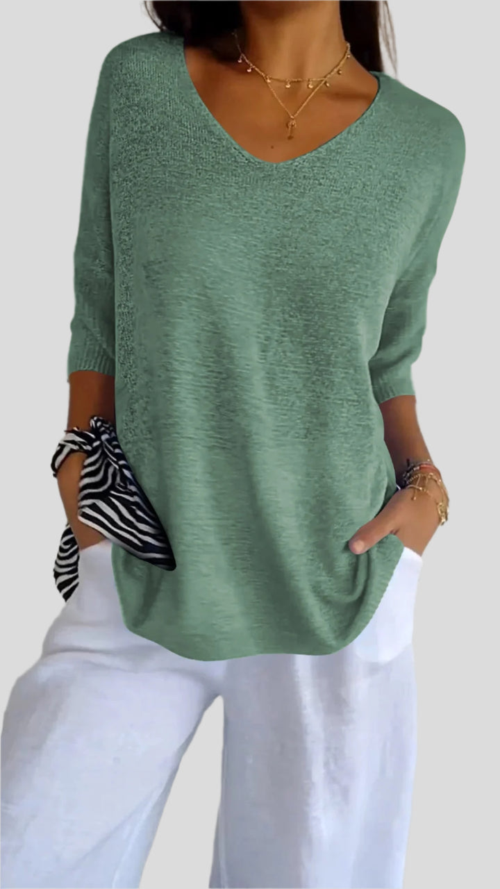 Luz | Soft Blouse with Flattering Neckline