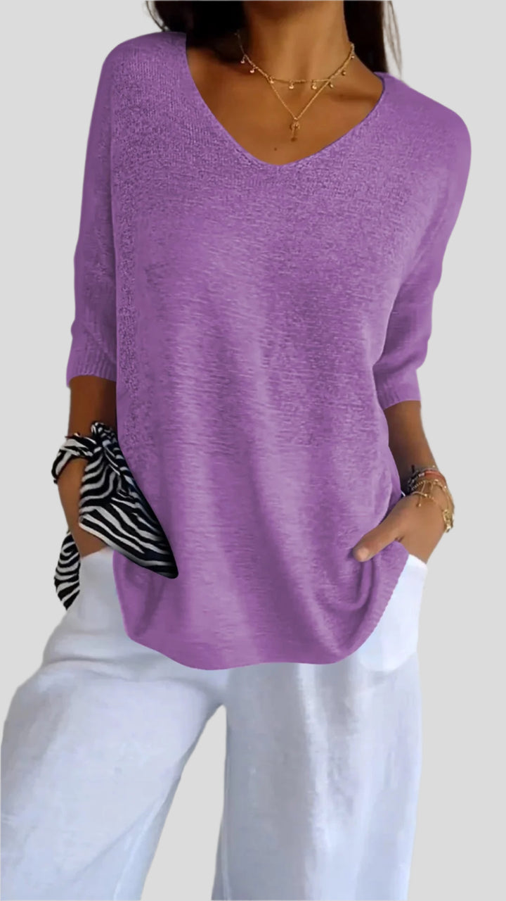 Luz | Soft Blouse with Flattering Neckline