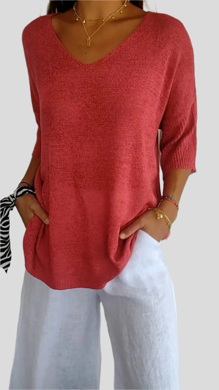 Luz | Soft Blouse with Flattering Neckline