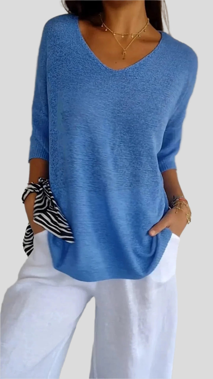 Luz | Soft Blouse with Flattering Neckline