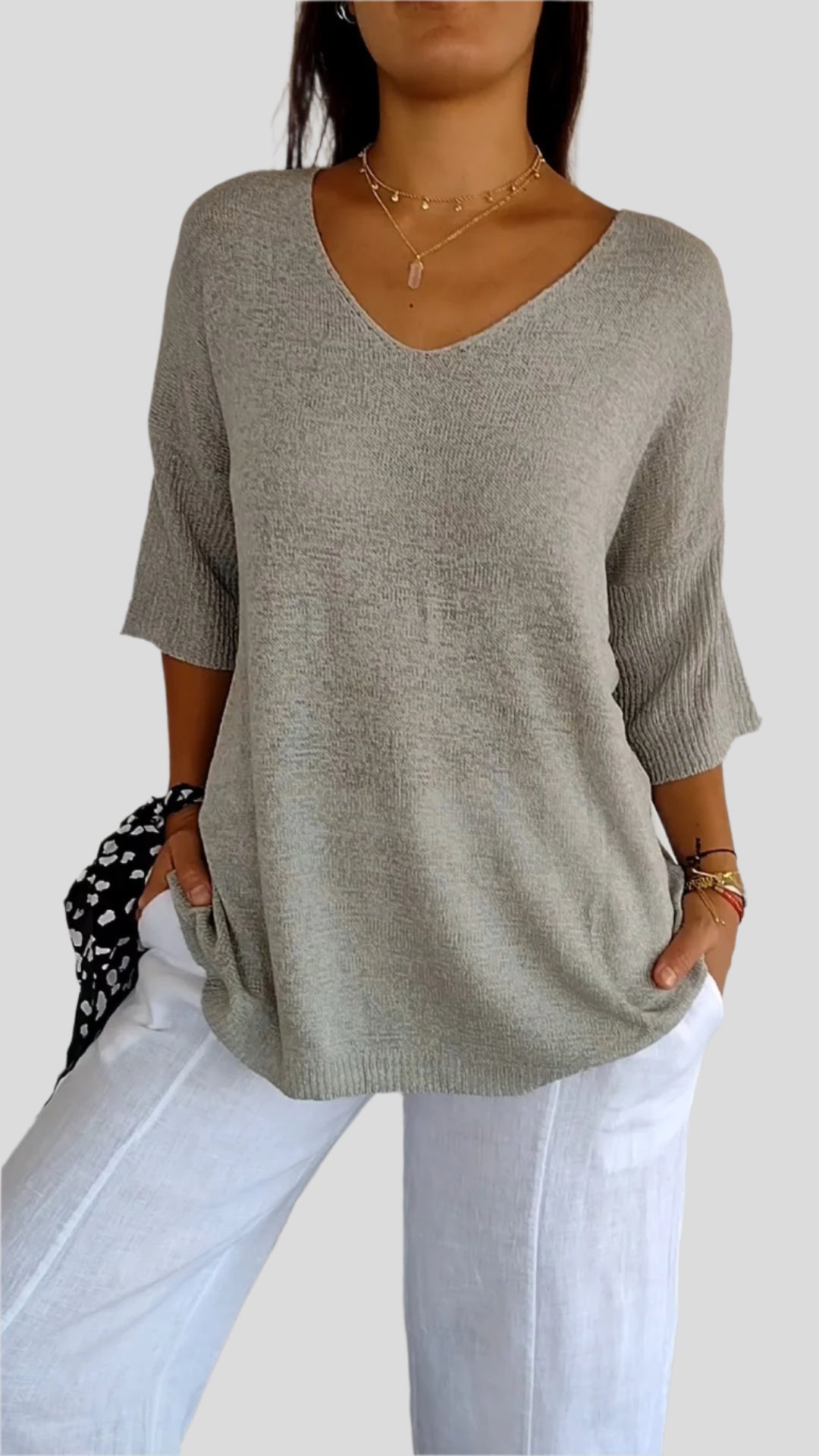 Luz | Soft Blouse with Flattering Neckline