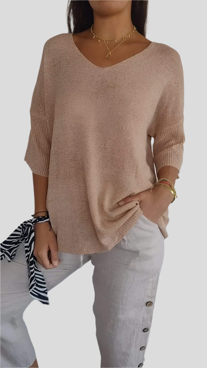 Luz | Soft Blouse with Flattering Neckline