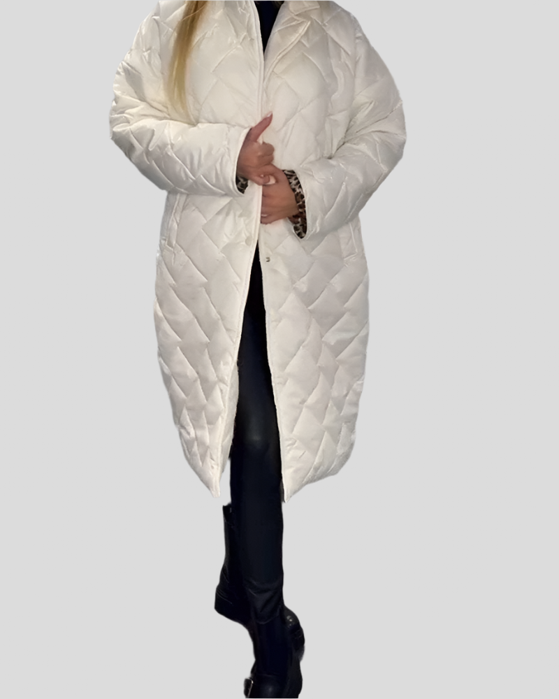 Lina | Casual Lapel Mid-length Cotton Coat