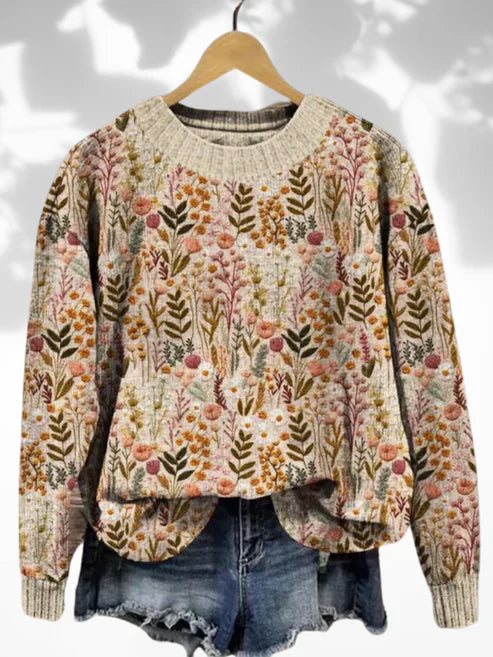 Olivia | Comfortable floral sweater