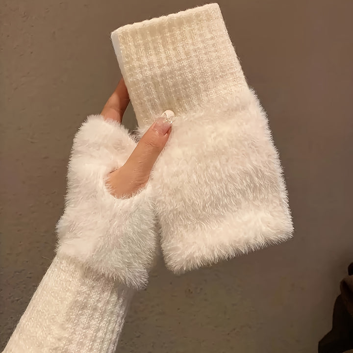 Sarah | Cozy Winter Fingerless Gloves