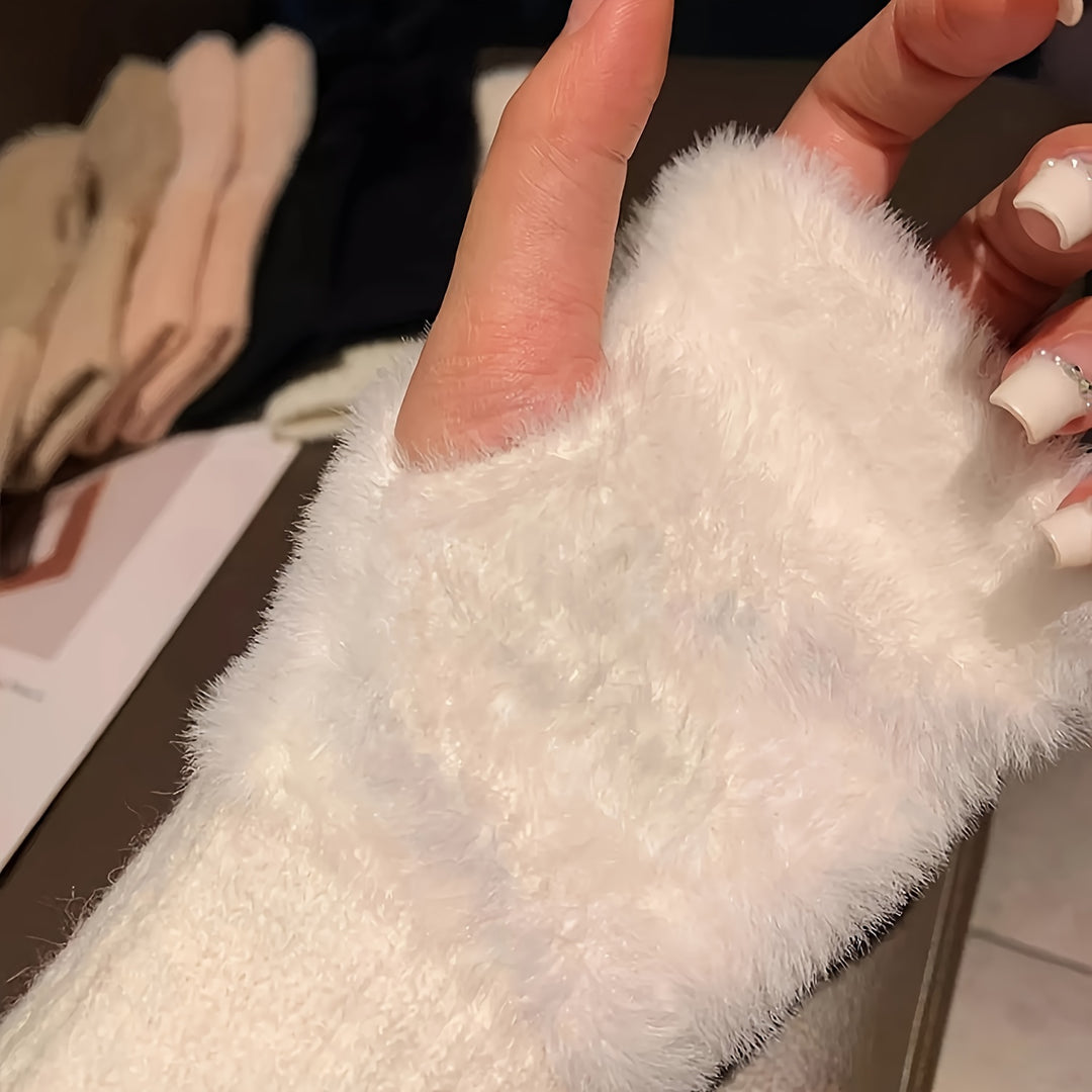 Sarah | Cozy Winter Fingerless Gloves