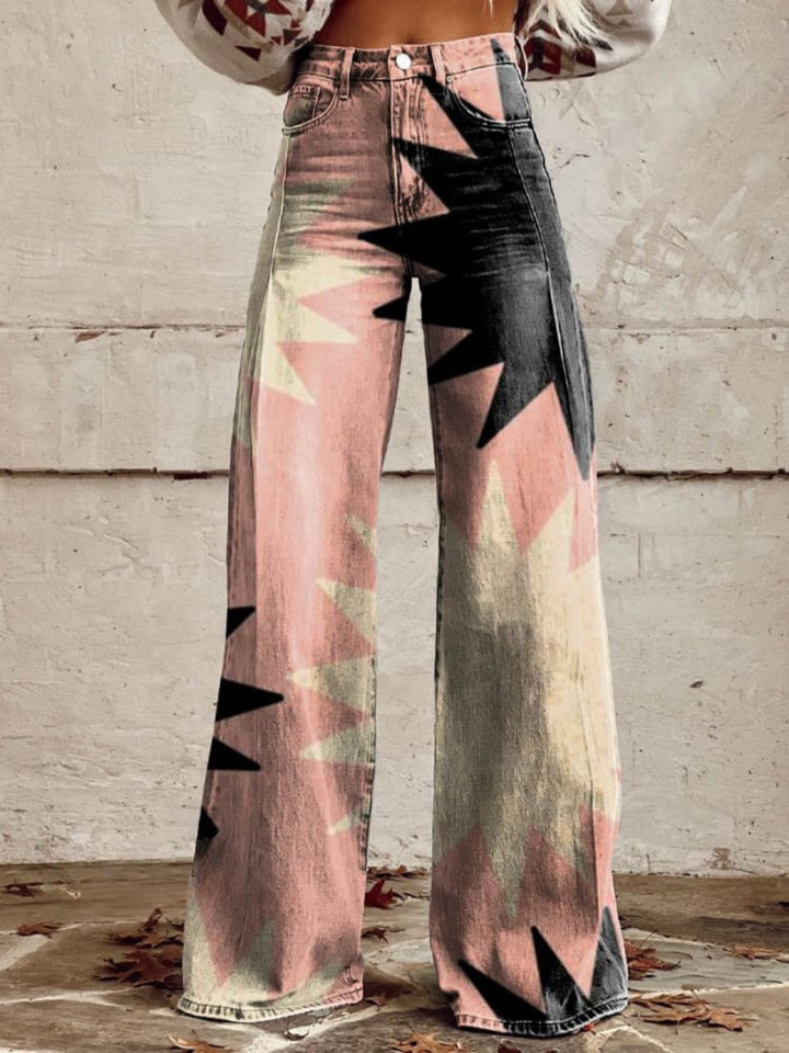 Angel | Geometric Wide-Leg Pants