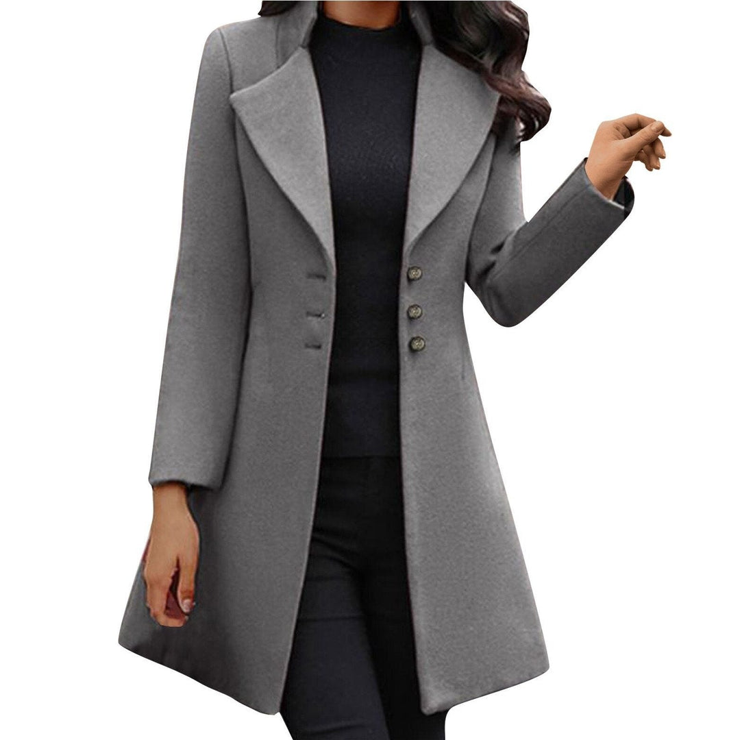 Olivia | Long-Sleeve Wool Coat