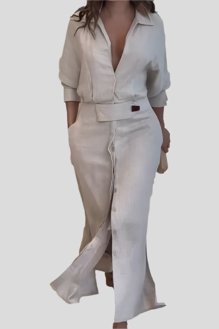 Julia | Long Linen Dress