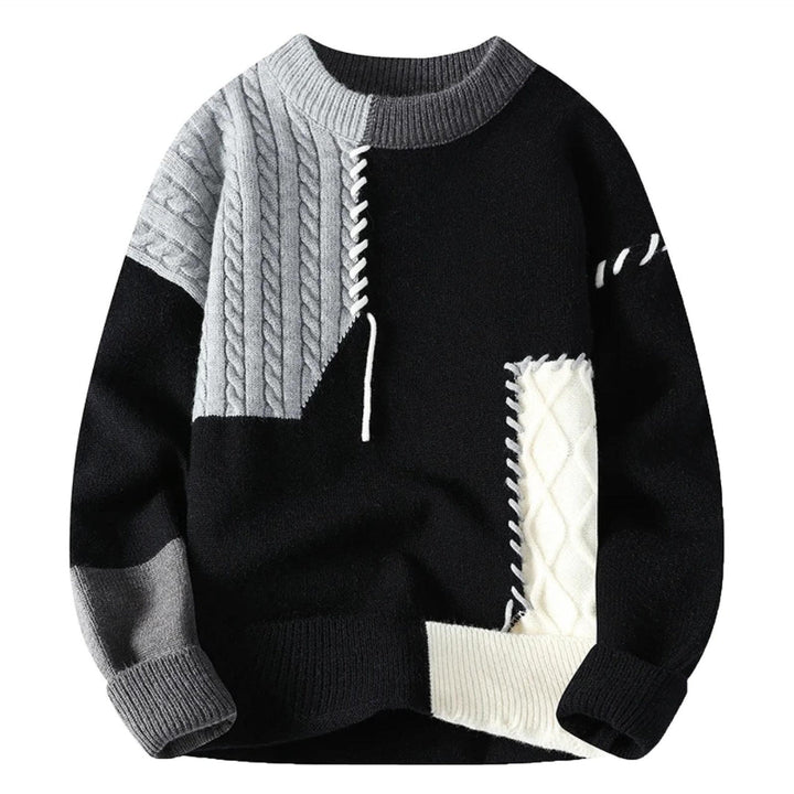 Sandro | Cozy Patchwork Sweater