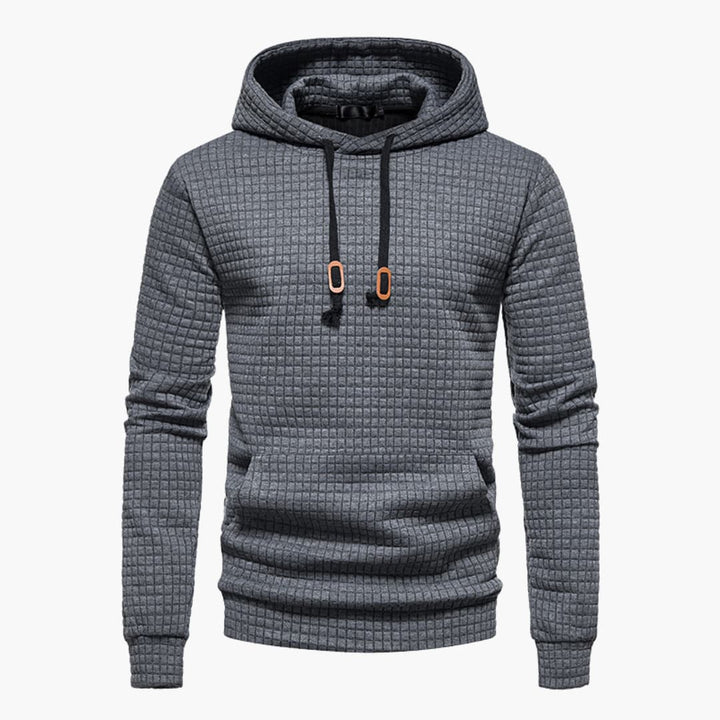 Trevor | Casual Fitted Waffle Fabric Hoodie