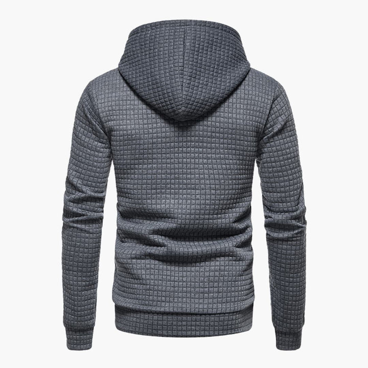 Trevor | Casual Fitted Waffle Fabric Hoodie