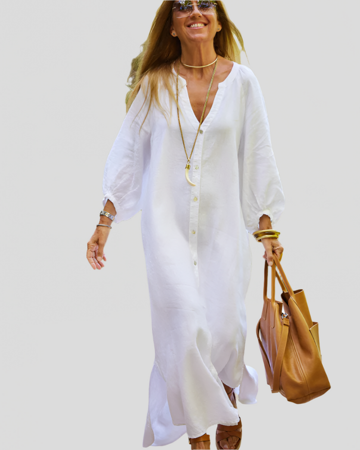 Sereana | Long Button Down Dress