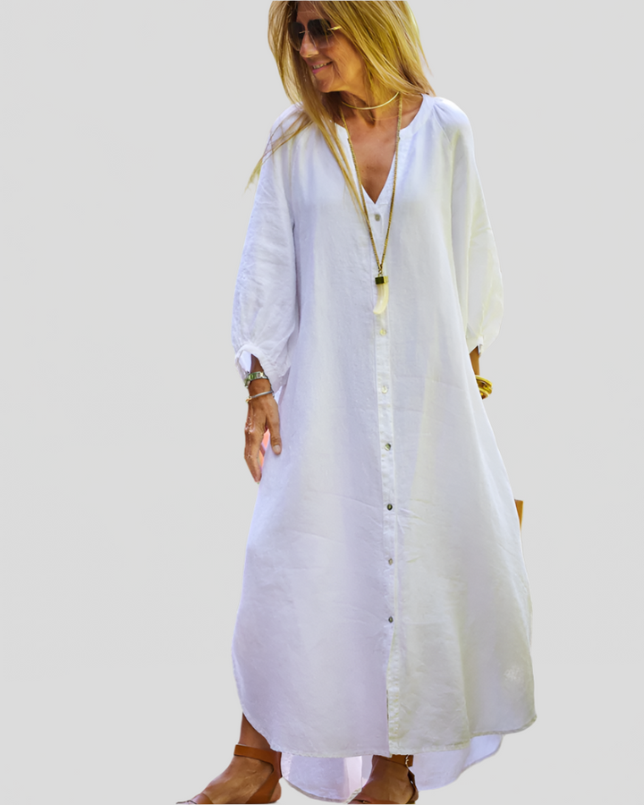 Sereana | Long Button Down Dress