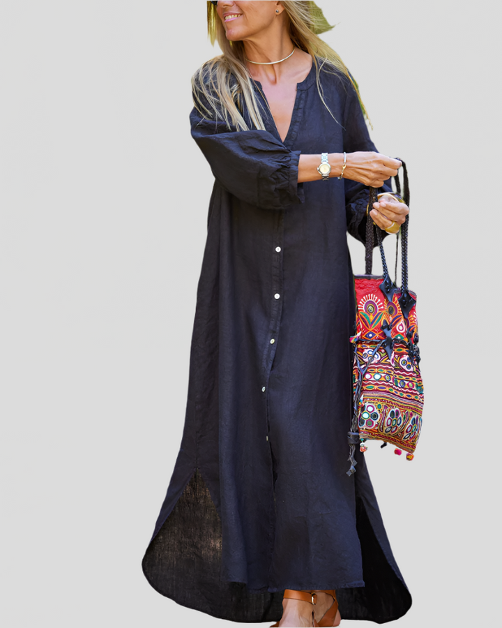 Sereana | Long Button Down Dress