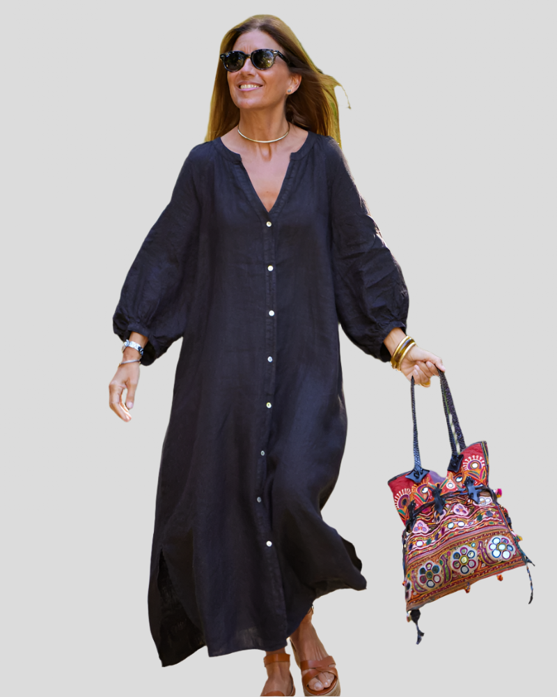 Sereana | Long Button Down Dress
