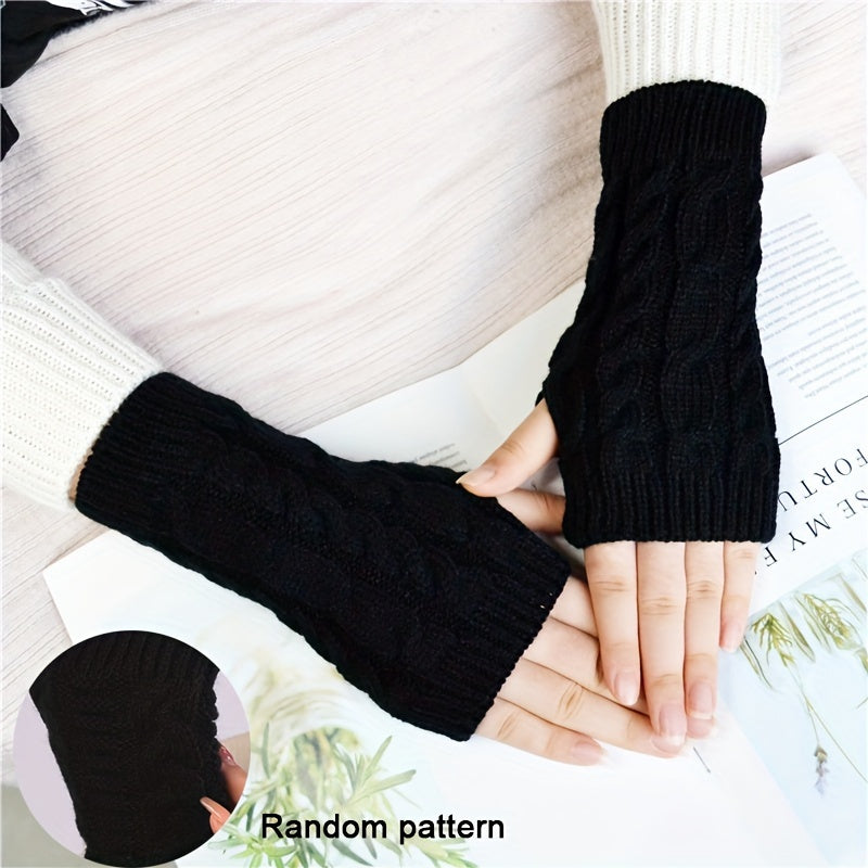 Sophie | Stylish Fingerless Winter Gloves