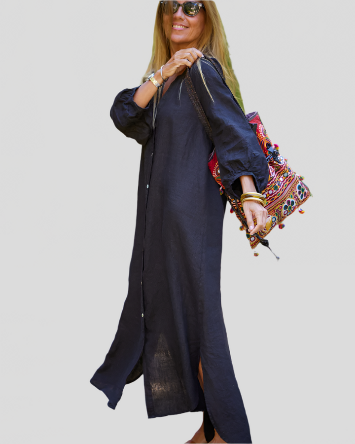 Sereana | Long Button Down Dress