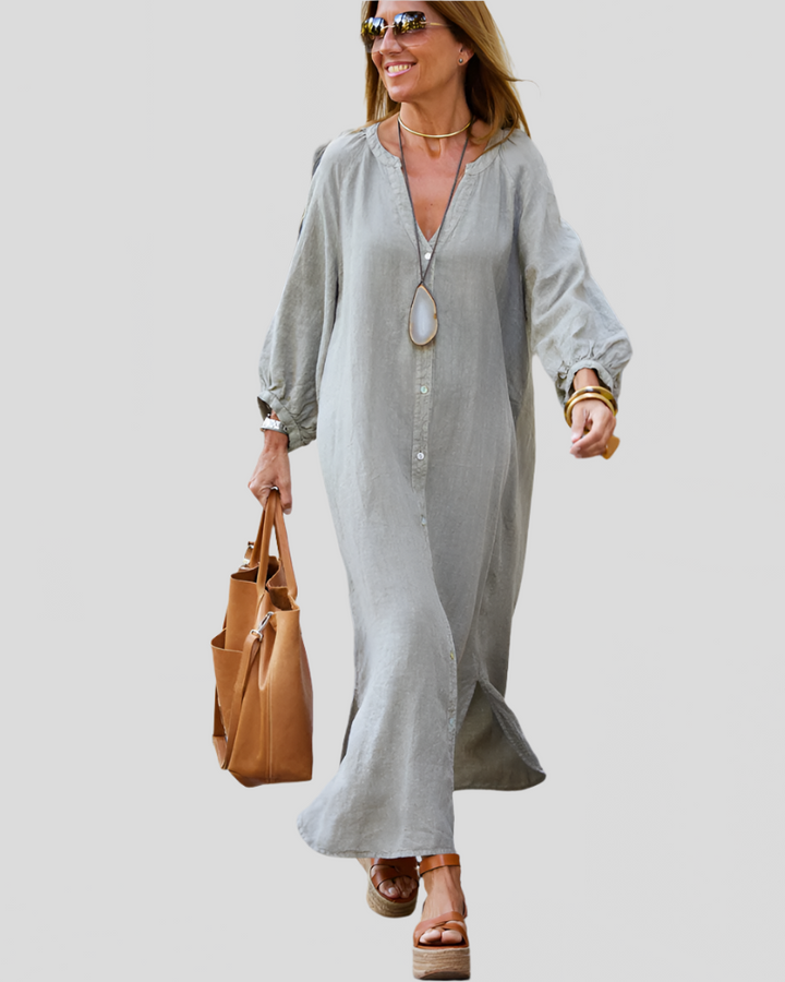 Sereana | Long Button Down Dress