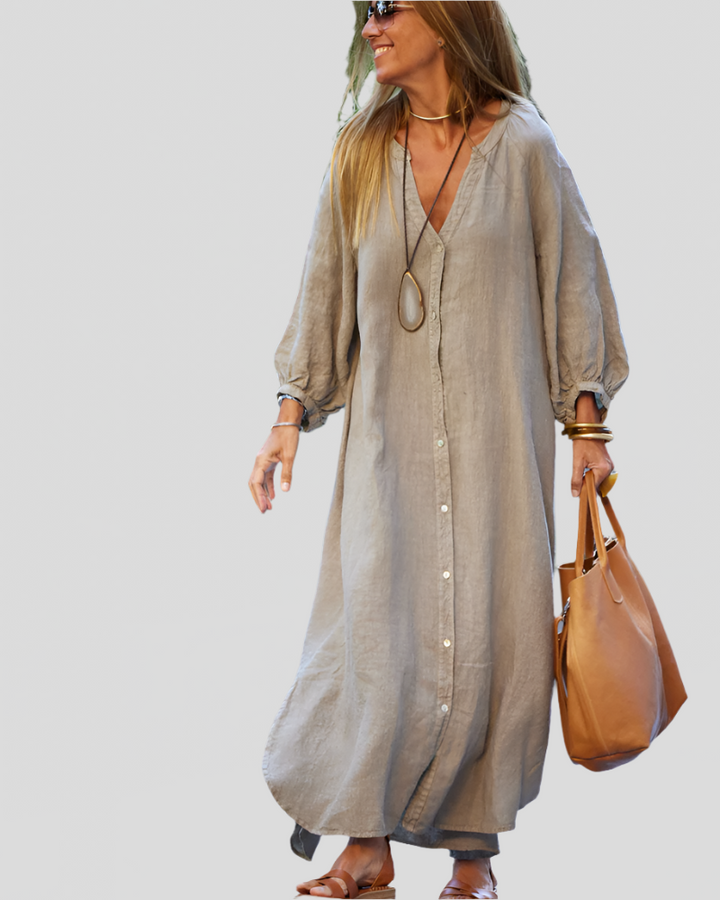 Sereana | Long Button Down Dress