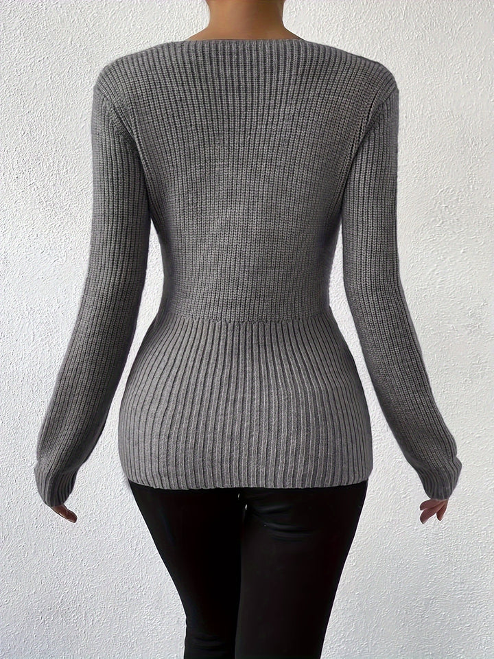 Isla | The Elegant V-Neck Sweater