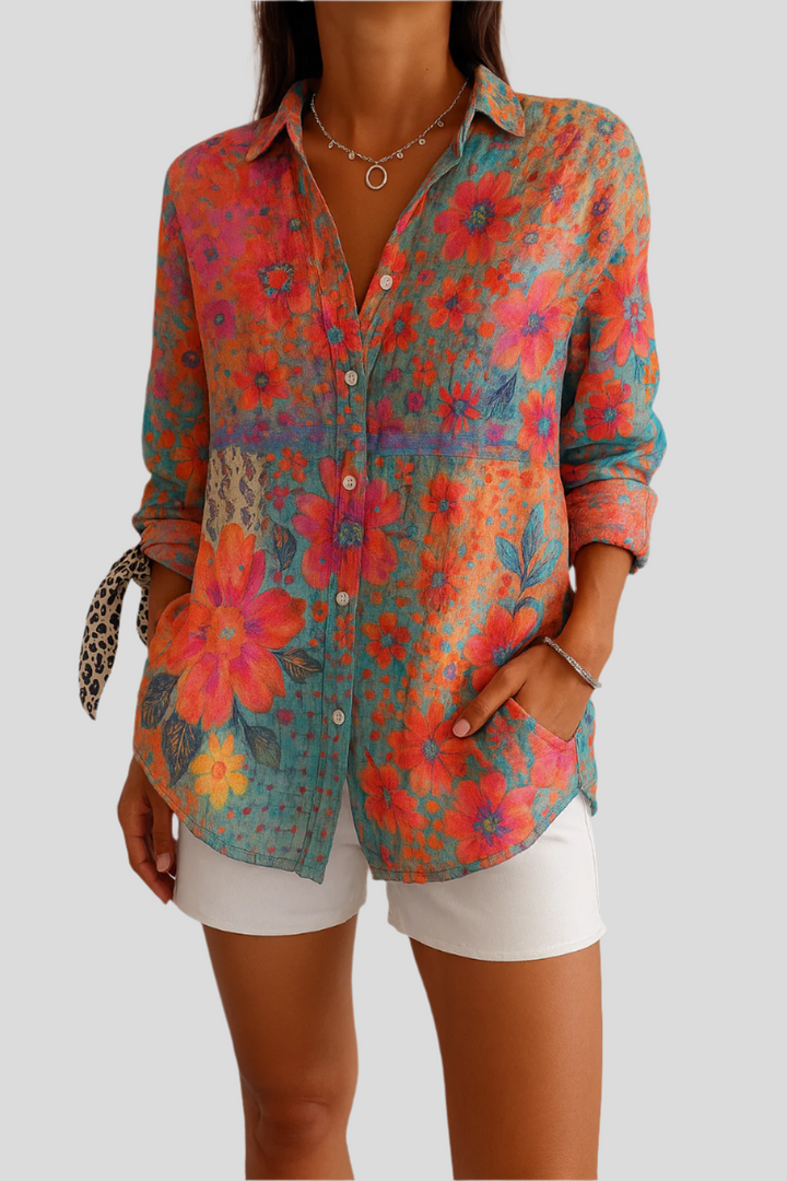 Celeste | Elegant Floral Blouse