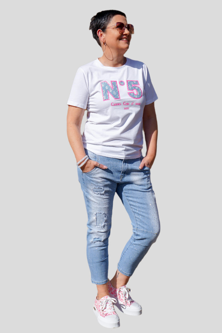 Daria | Relaxed-Fit Ripped Denim Jeans
