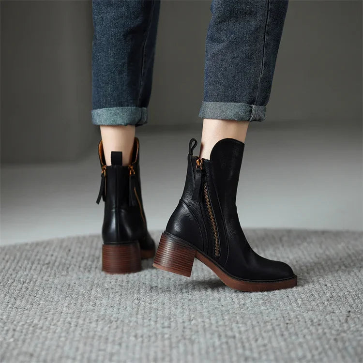 Adele | Leather Ankle Boots