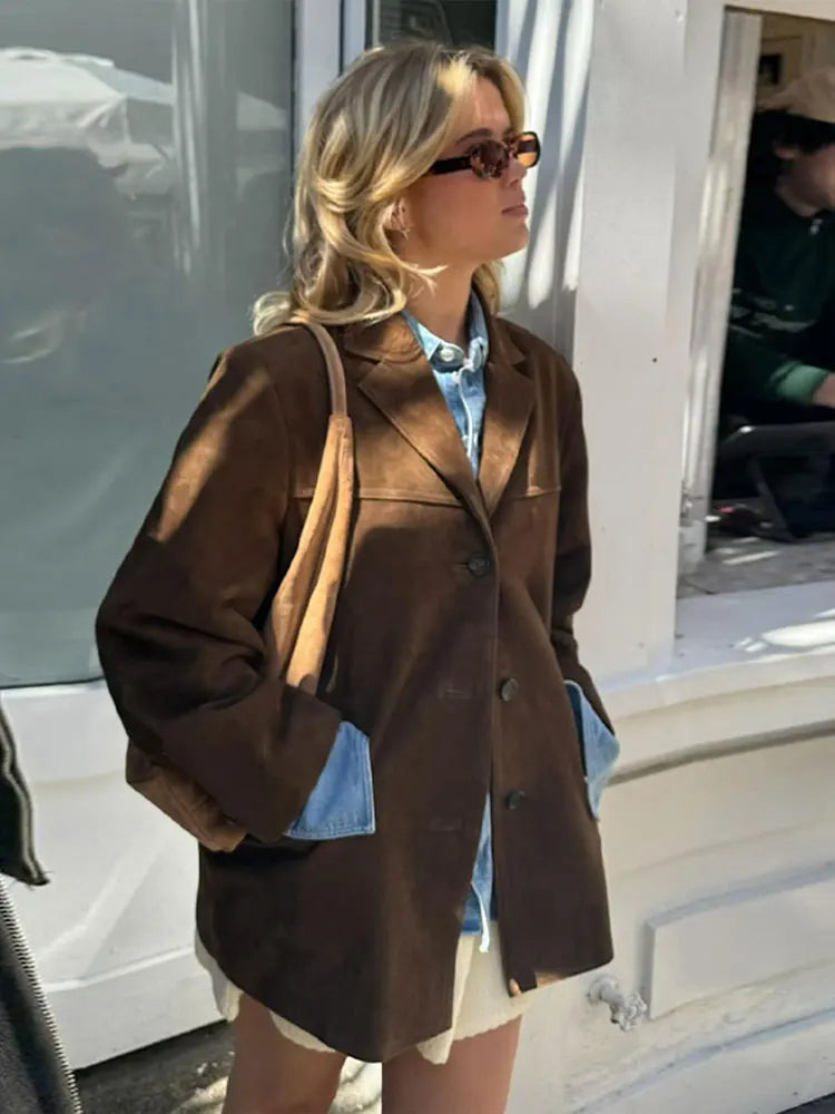 LISA | ELEGANT BROWN JACKET