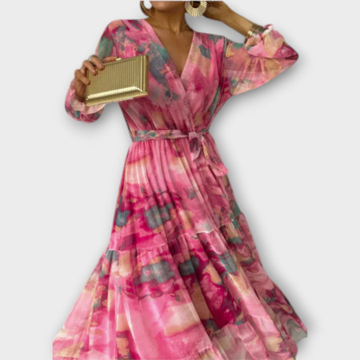 Evelyn | Watercolor Dream Maxi Dress