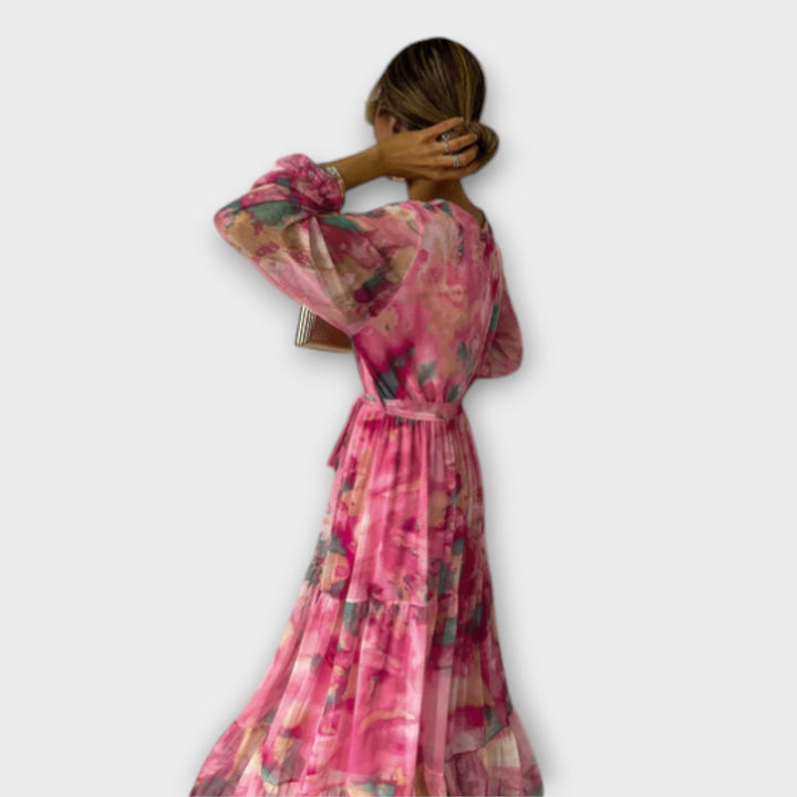 Evelyn | Watercolor Dream Maxi Dress