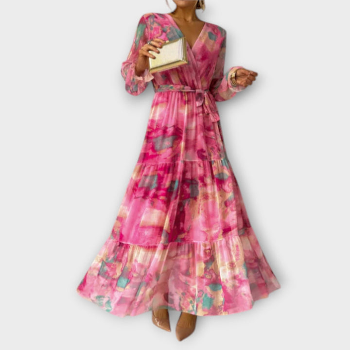 Evelyn | Watercolor Dream Maxi Dress