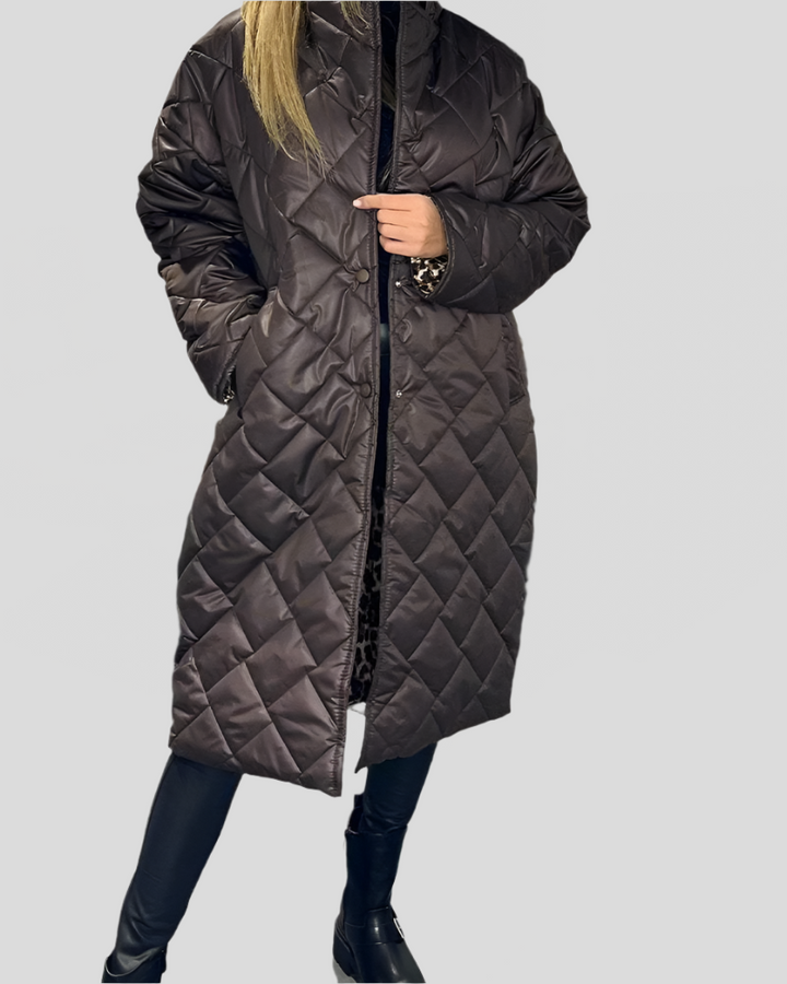 Lina | Casual Lapel Mid-length Cotton Coat