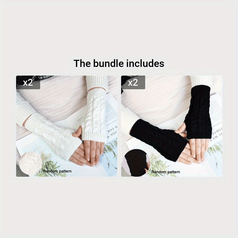 Sophie | Stylish Fingerless Winter Gloves