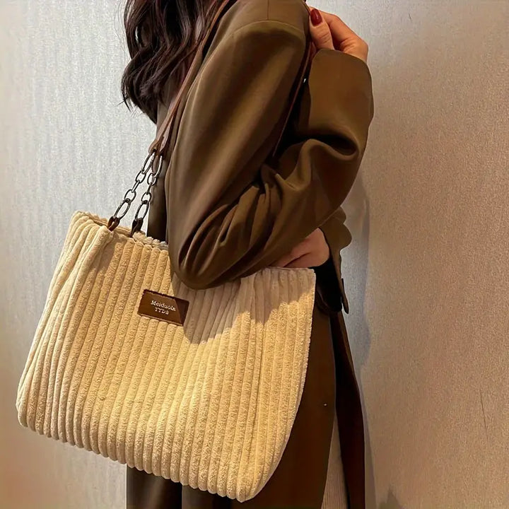 CLARA | Chic Corduroy Handbag