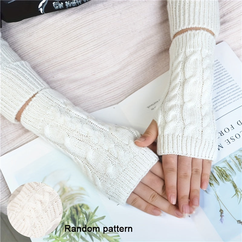 Sophie | Stylish Fingerless Winter Gloves